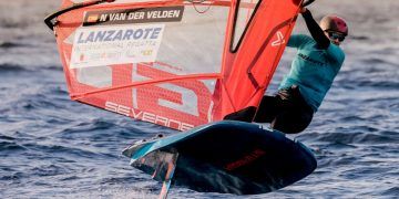 Nicole van der Velden, ganadora de la Regata Internacional de Lanzarote