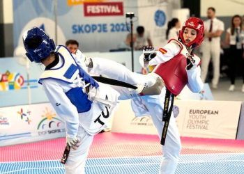 Violeta Díaz, oro en -49 kilos en taekwondo en el Festival Olímpico de Juventud Europea