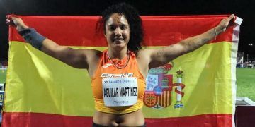 Yulenmis Aguilar, plata en jabalina en los Juegos Mediterráneos y nuevo récord de España