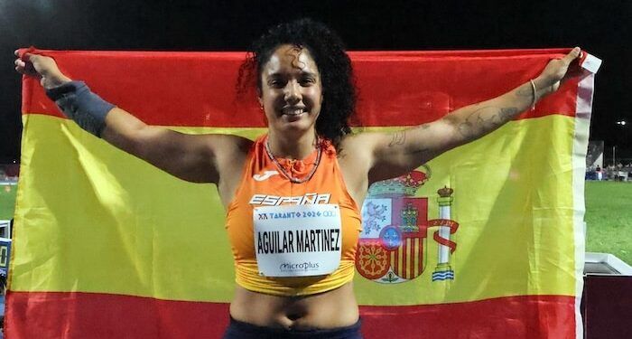 Yulenmis Aguilar, plata en jabalina en los Juegos Mediterráneos y nuevo récord de España