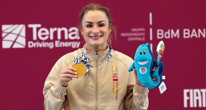 Alba Sánchez se proclamó campeona en la categoría de -53 kilos en los Juegos Mediterráneos