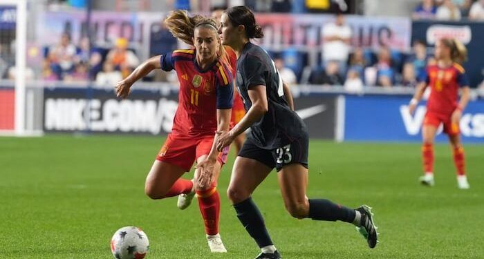 España firmó un empate con Estados Unidos en el partido 150 de Alexia Putellas con ‘La Roja’