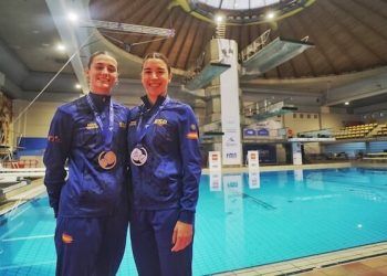 Valeria Antolino y Ana Carvajal lograron el doblete en la final de plataforma de 10 metros en Madrid