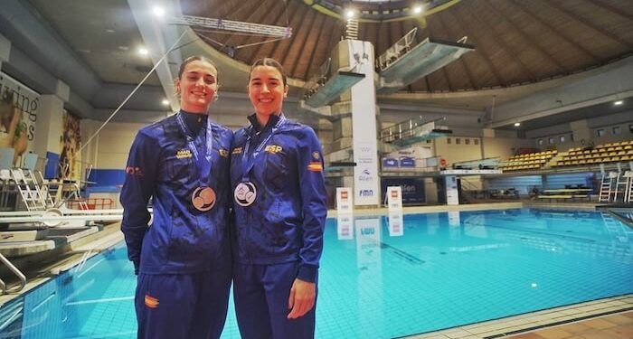 Valeria Antolino y Ana Carvajal lograron el doblete en la final de plataforma de 10 metros en Madrid
