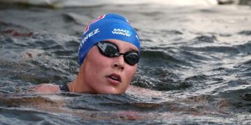 Ángela Martínez, novena en el 3K de aguas abiertas del Mundial de Singapur