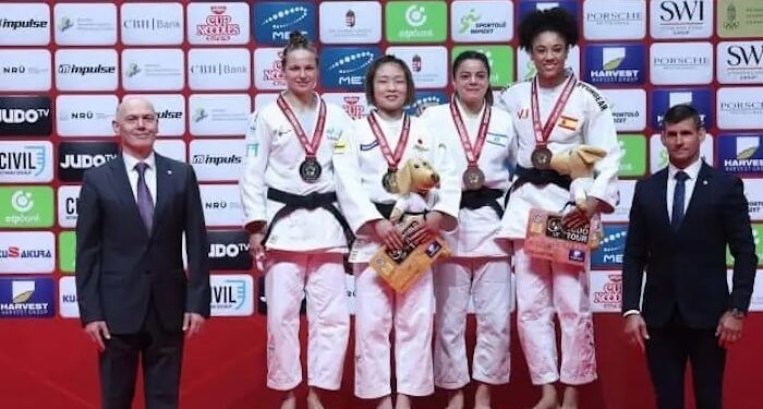 Ariela Sánchez, bronce en la categoría de -63 kilos en el Grand Slam de Budapest 2026