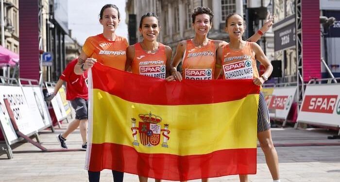 España logró el bronce en el maratón femenino por equipos del Europeo de Birmingham