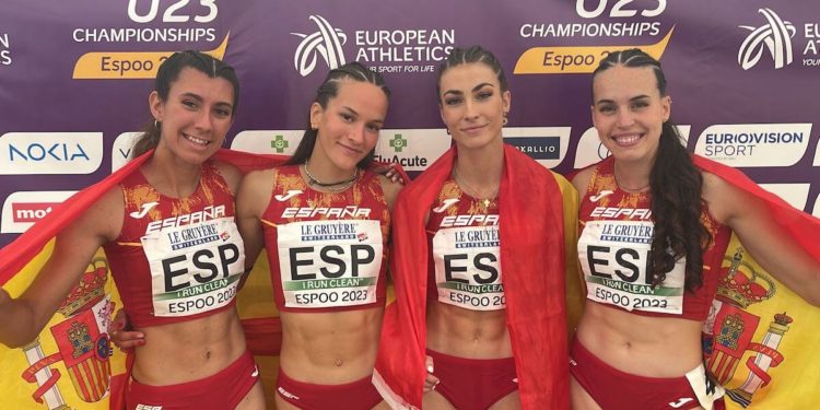 El relevo femenino 4×400, bronce en el Europeo sub’23