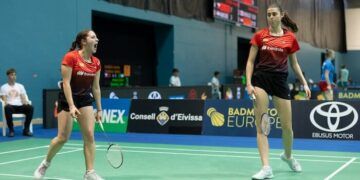 España se quedó a un paso de cuartos de final de los campeonatos de Europa junior de bádminton
