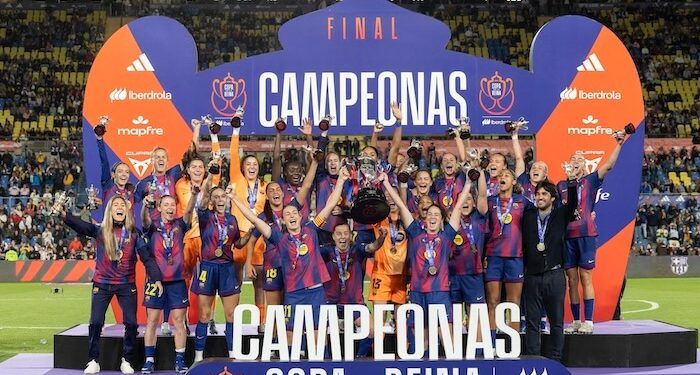 El Barcelona se proclamó campeón de la de Copa de la Reina por tercera vez consecutiva