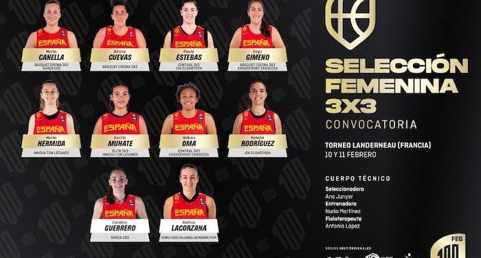 La selección de basket 3×3 se concentrará en la ventana de febrero