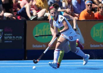 Berta Bonastre se despide de la selección española de hockey hierba