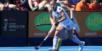 Berta Bonastre se despide de la selección española de hockey hierba