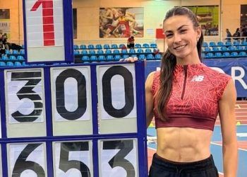 Blanca Hervás registró la mejor marca española de siempre en 300 metros