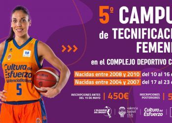 Valencia Basket lanza la V edición del Campus de Tecnificación Femenina