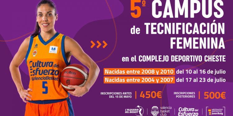 Valencia Basket lanza la V edición del Campus de Tecnificación Femenina