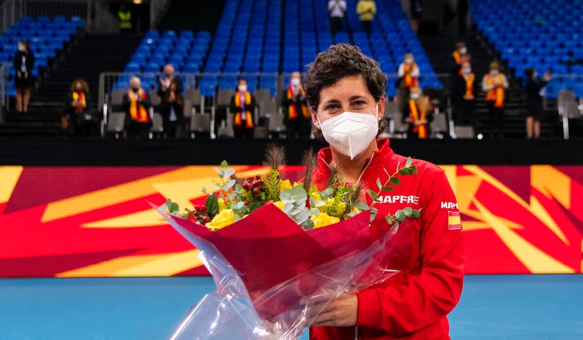 España cae en la Billie Jean King Cup en la despedida de Carla Suárez