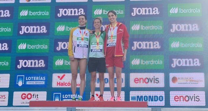 Carolina Robles, campeona de España de cross en Getafe