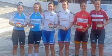 Laura Rodríguez sube al podio en la madison de la Bahnen-Tournée