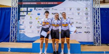 Victoria de Helena Casas en el keirin en el Trofeu Artur Lopes