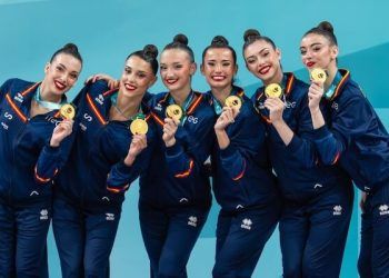 España revalidó el título de campeona de Europa por conjuntos