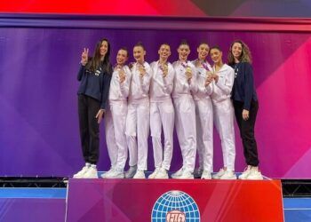 El conjunto español de rítmica logró el oro en la final del mixto de la Copa del Mundo de Sofía