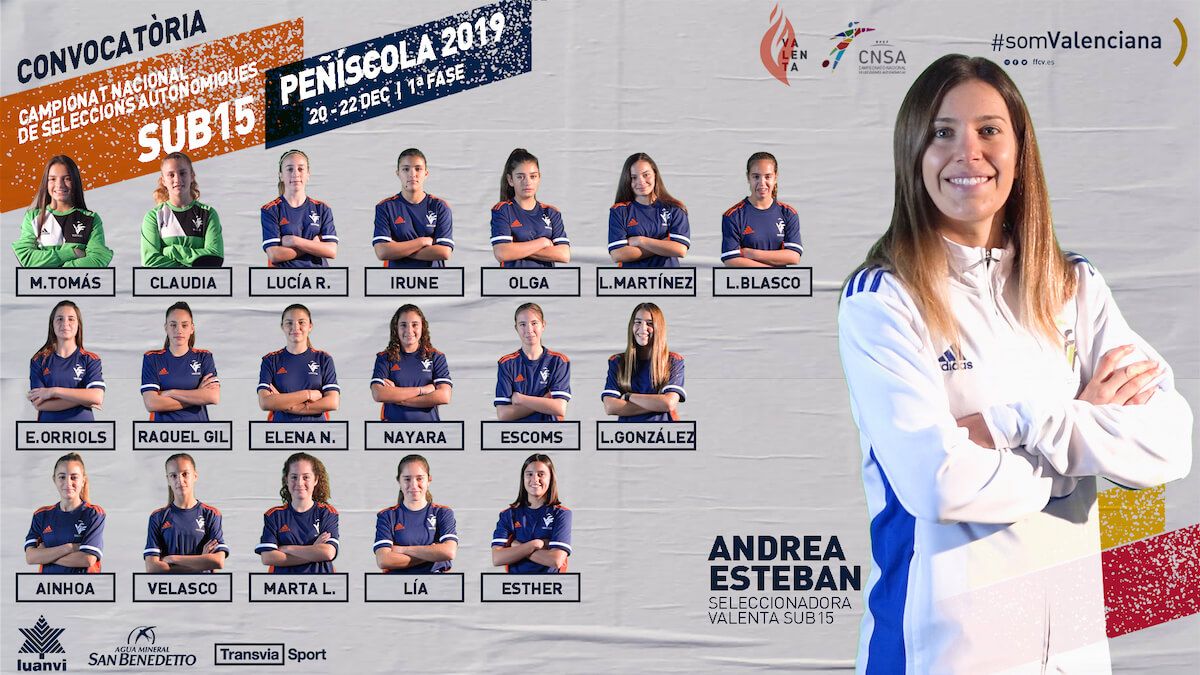 Andrea Esteban analiza a su selección sub’15 de la FFCV de cara a la primera fase del nacional autonómico