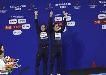 Mireia Hernández y Dennis González, plata mundial en dúo técnico mixto en Singapur