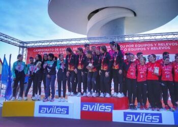 Diablillos de Rivas se impuso en el campeonato de España de duatlón CRE 2025 en Avilés