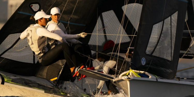 Echegoyen y Barceló recuperan el segundo puesto provisional en el Europeo de 49er FX