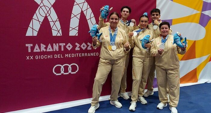 El equipo español de petanca brilló con cinco medallas en los Juegos Mediterráneos