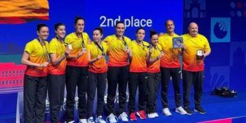 La selección española de bádminton se proclamó subcampeona de Europa