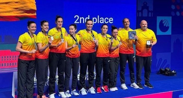 La selección española de bádminton se proclamó subcampeona de Europa