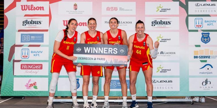 España 3×3 resolvió en el Preolímpico de Debrecen su clasificación para París 2024