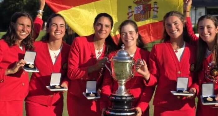 España se adjudicó el Europeo femenino de golf por equipos tanto en absoluto como en sub’18