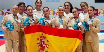 España, plata en la clasificación por equipos de gimnasia artística en los Juegos Mediterráneos