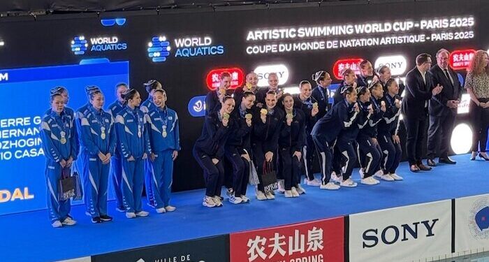 España, oro en equipo técnico en la Copa del Mundo de natación artística de París 2025