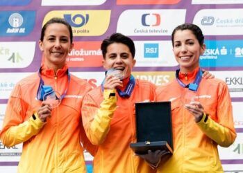 España llenó el zurrón de plata y oro en el campeonato de Europa de marcha por equipos