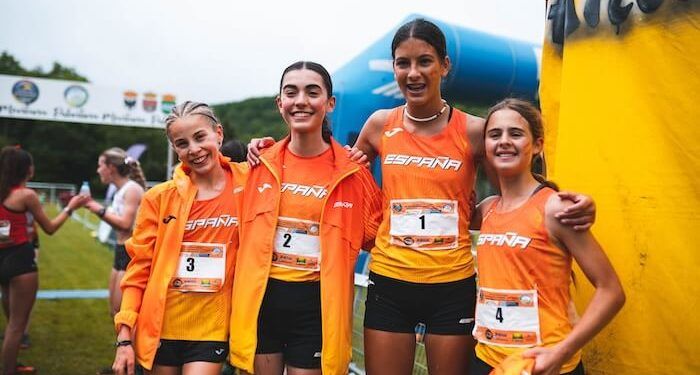 España logró el oro por equipos trail running y Marina Pujalte una plata en la Copa Internacional