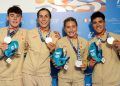 El equipo español de triatlón logró la plata en el relevo mixto de los Juegos Mediterráneos