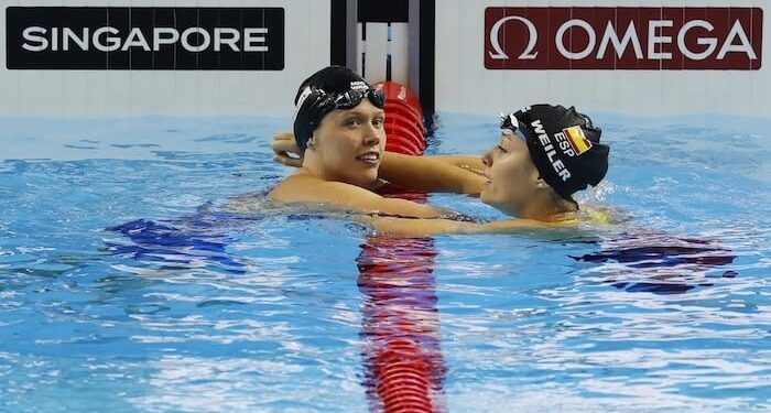 Estella Tonrath y Carmen Weiler se quedaron fuera de la final de los 200 espalda del Mundial