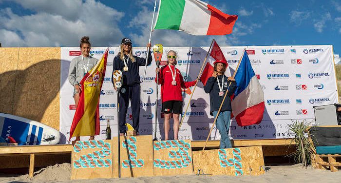 Duna Gordillo y Elene Etxeberría logran sendas platas en el Euro SUP 2022