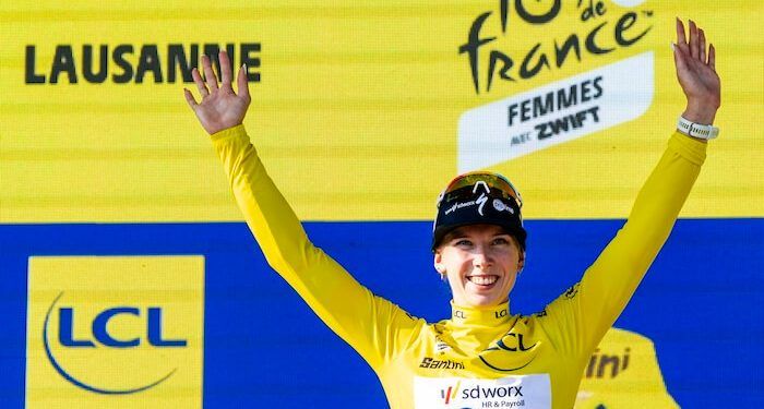 La neerlandesa Lorena Wiebes se convirtió en la primera líder del Tour de Francia
