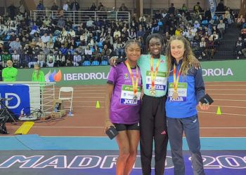 Fátima Diame logra su sexto título nacional en longitud bajo techo