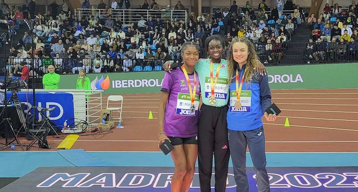 Fátima Diame logra su sexto título nacional en longitud bajo techo