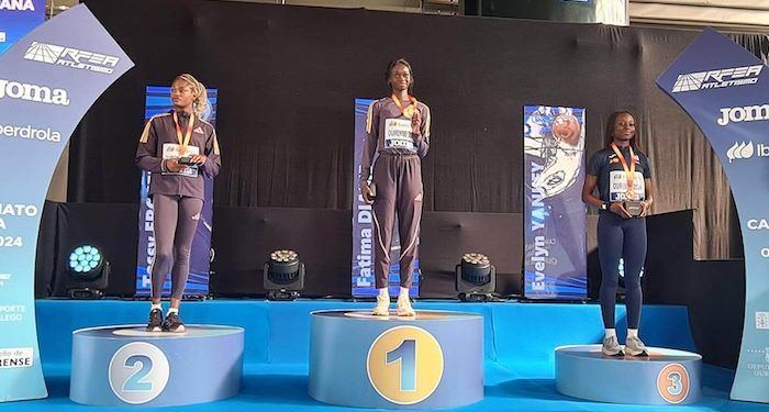 Fátima Diame, en longitud, y Una Stancev, en altura, revalidan sus títulos de campeonas de España