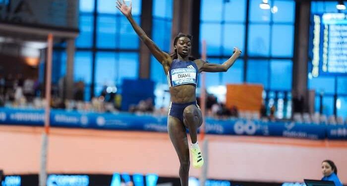 Fátima Diame conquistó su octavo título de campeona de España de longitud en pista cubierta