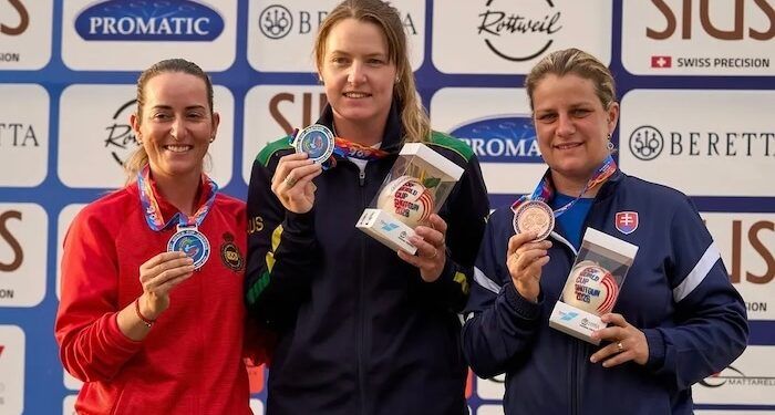Fátima Gálvez se adjudicó la medalla de plata en tiro al plato en la Copa del Mundo en Almaty