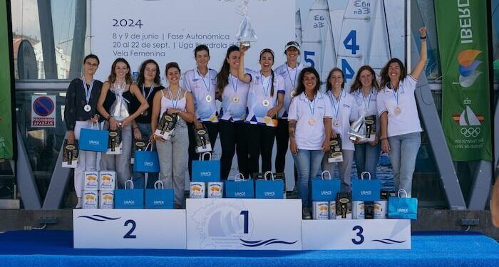El equipo de la Federación Canaria se impuso en la liga de vela en Vilagarcía