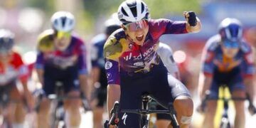 Femke Gerritse sale a la palestra en Huesca
